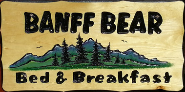 Banff Bear Bed And Breakfast sign